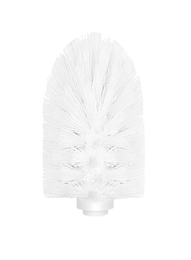 TOPBATHY Toilet Brush Head Replacement with Stiff Bristles Toilet Brush Refill for Bathroom (White) - Image 1