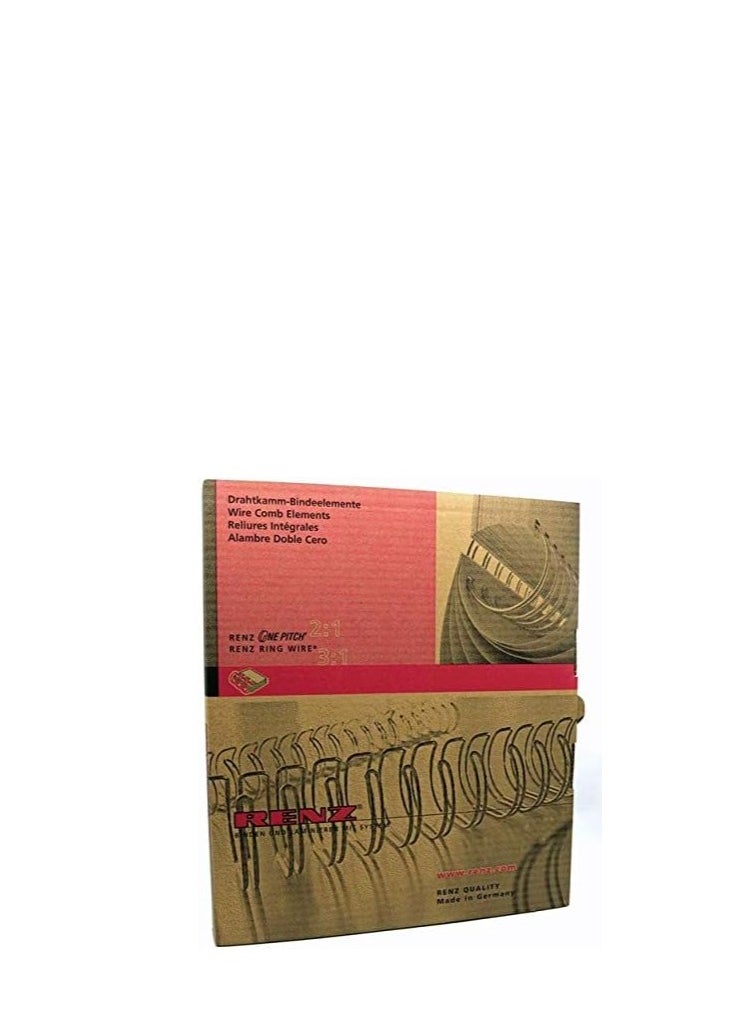 RENZ 100-Pieces Binding Wire A4 3:1 11mm 7/16" Black  - Image 2
