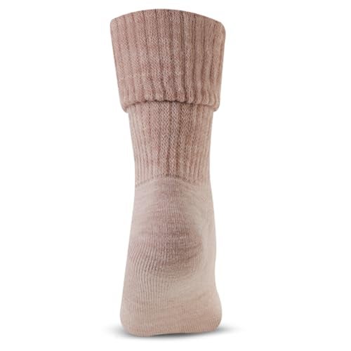 Bonjour Woolen Thumb Socks for Womens in Fawn Colors_BROGWL-17-THUMB (Fawn) - Image 3