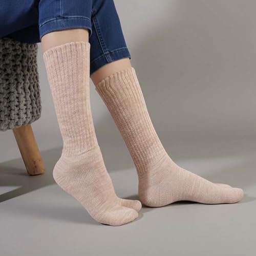 Bonjour Woolen Thumb Socks for Womens in Fawn Colors_BROGWL-17-THUMB (Fawn) - Image 5