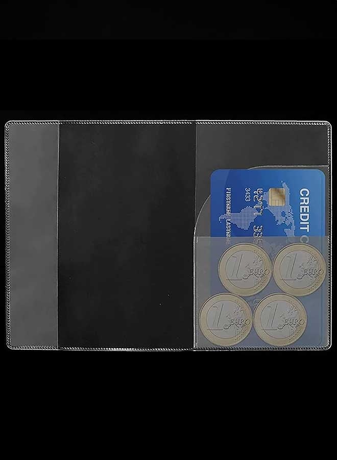Tersely 4 Pcs Clear Passport Cover Travel Holder Case, Waterproof Transparent Protector Travel Holder Organizer Protector,for Passport,Credit & ID Cards - Image 4