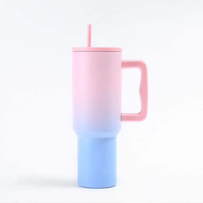 KPTON 1200ML Stainless Steel Vacuum Insulated Tumbler with Lid Straw 12L Travel Mug for Water Coffee Iced Tea Durable Office Gym Outdoor Cup - Image 1