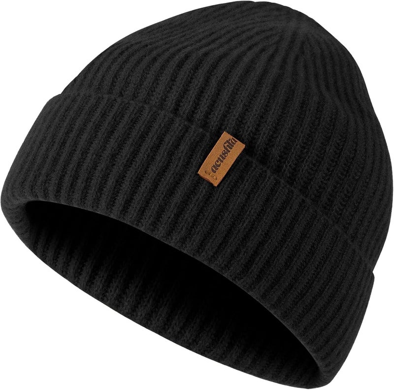 ACUSHLA 100% Merino Wool Beanie for Men & Women Oversize Winter Hat Unisex Knit Watch Cap for Cold Weather - Image 1