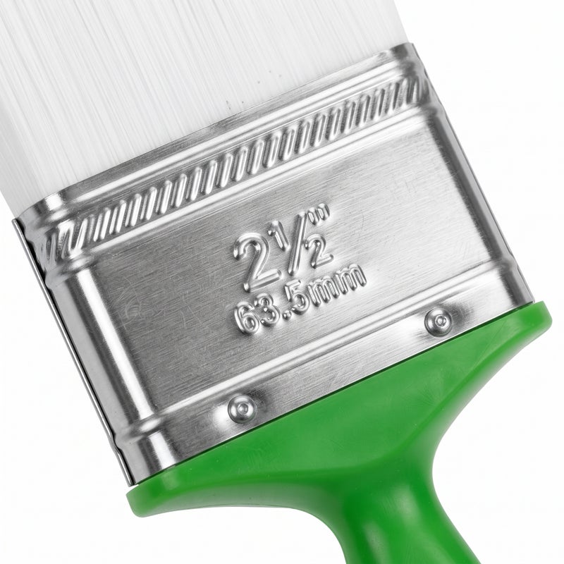 Wulf 2.5-Inch Professional Paint Brush with Ergonomic Non-Slip Comfort Grip Handle, Heavy Duty Utility Painting Bristle Brush for Home Wall Decoration and Industrial Touch-Ups - Image 4
