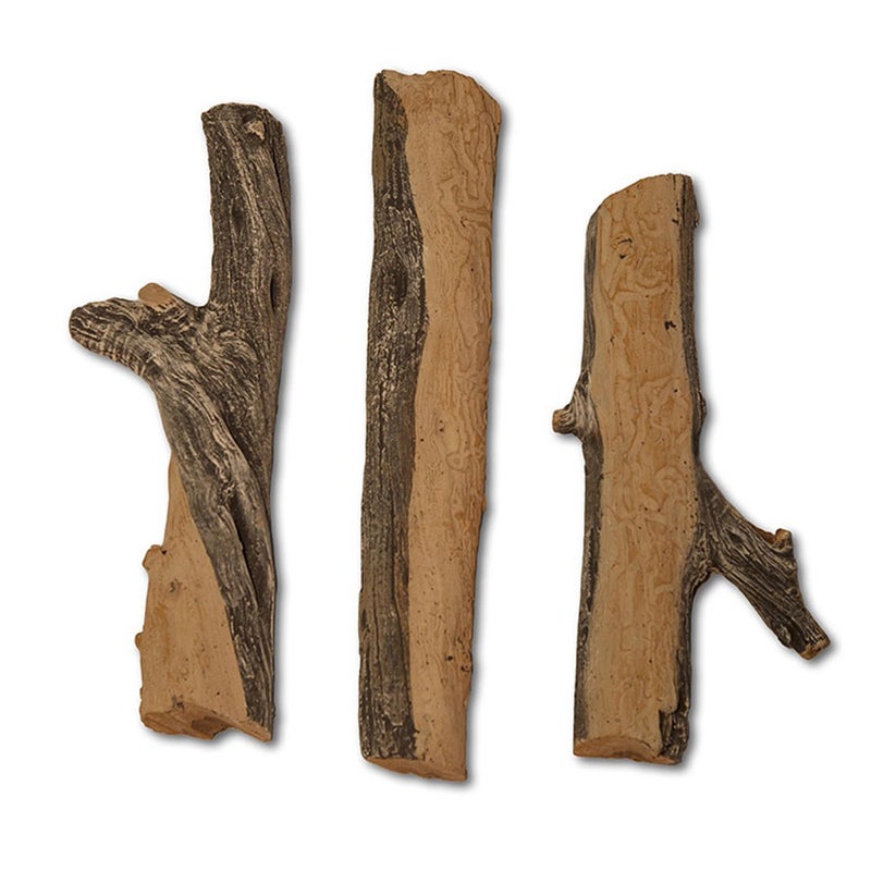 Midwest Hearth Midwest Hearth Gas Logs Deluxe Decorative Branch and Twig Set  Cast from Real Logs and Hand Painted in USA Juniper 3Piece  - Image 1