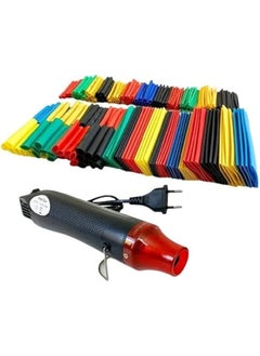 erorex 328 Pcs Hot Air Gun Portable Electric Hot Air Gun Mini Hot Air Gun For Paint Removal Embossing Crimping Film Diy Projects With Tubing Kit Multicolor  - Image 1