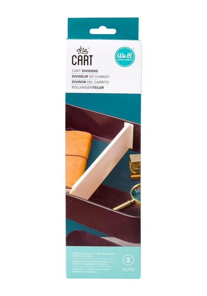 We R Memory Keepers A la Cart Dividers - 2 Piece Set in White - Image 2