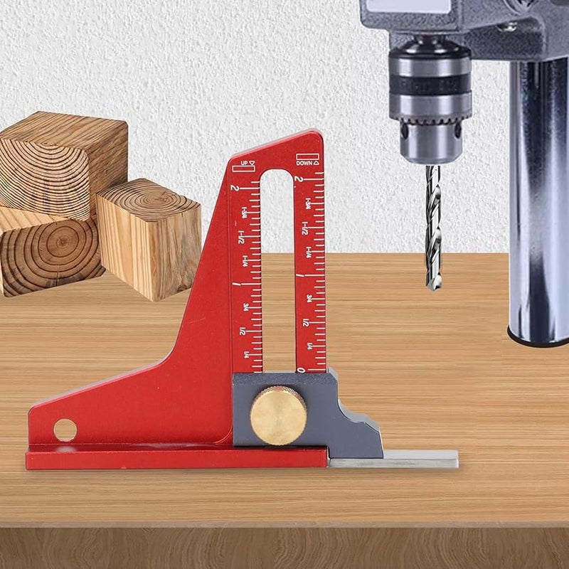 مقياس الارتفاع ذو المقياس المزدوج - أداة تحكم في عمق منشار الطاولة وتوجيه الراوتر ومنشار الشريط المصنوعة من سبائك الألومنيوم - Image 5