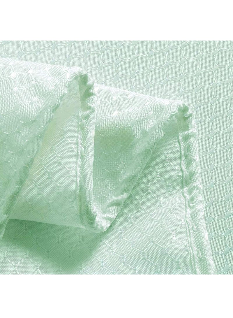Rubik Premium Shower Curtain Waterproof Thickened Polyester Fabric Durable Mildew Stain Resistant Stylish Curtain (180 x 180 cm) Green  - Image 4