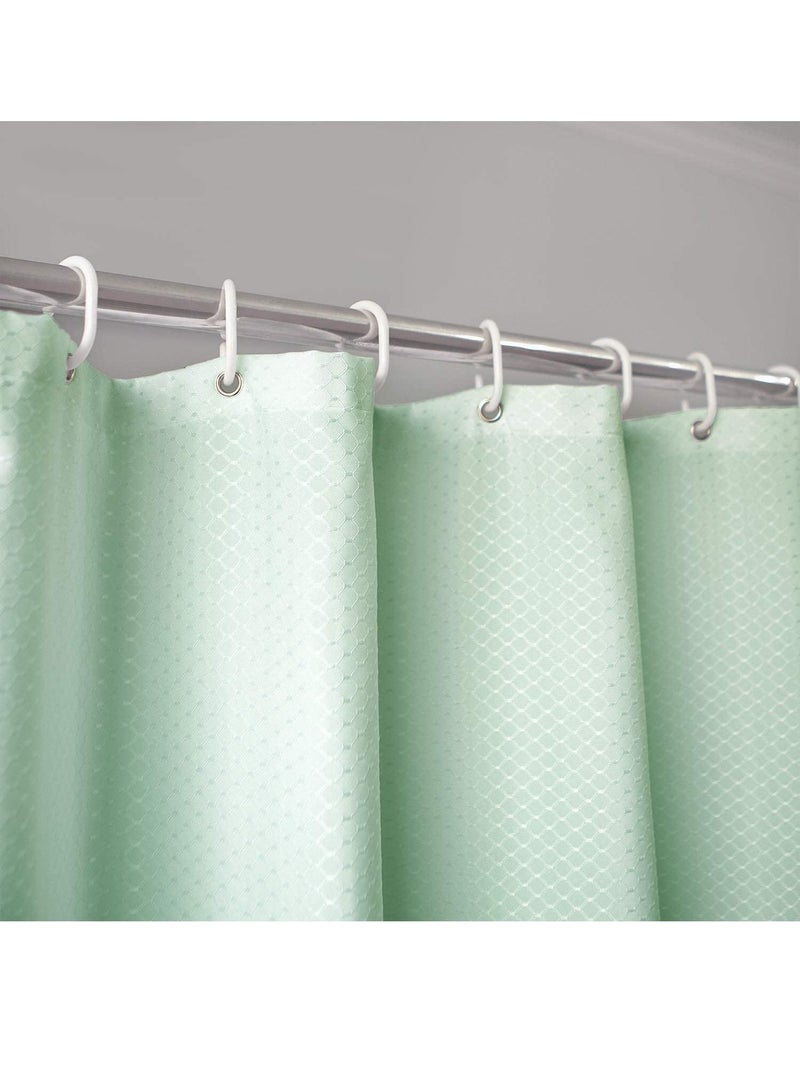 Rubik Premium Shower Curtain Waterproof Thickened Polyester Fabric Durable Mildew Stain Resistant Stylish Curtain (180 x 180 cm) Green  - Image 2