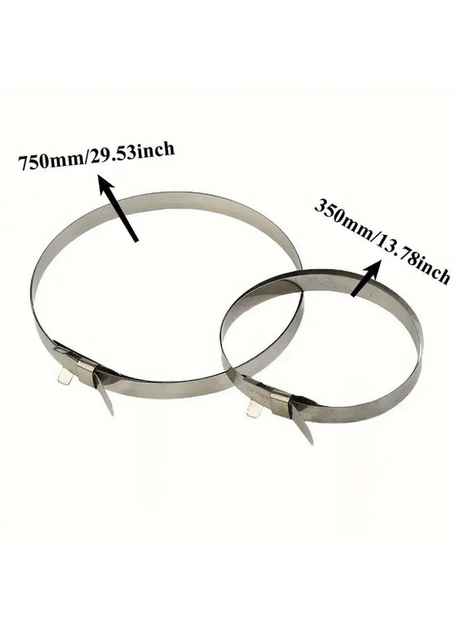 Stainless Steel CV Axle Dust Cover Clamp Kit 10 Pairs for Cars ATV - Image 2