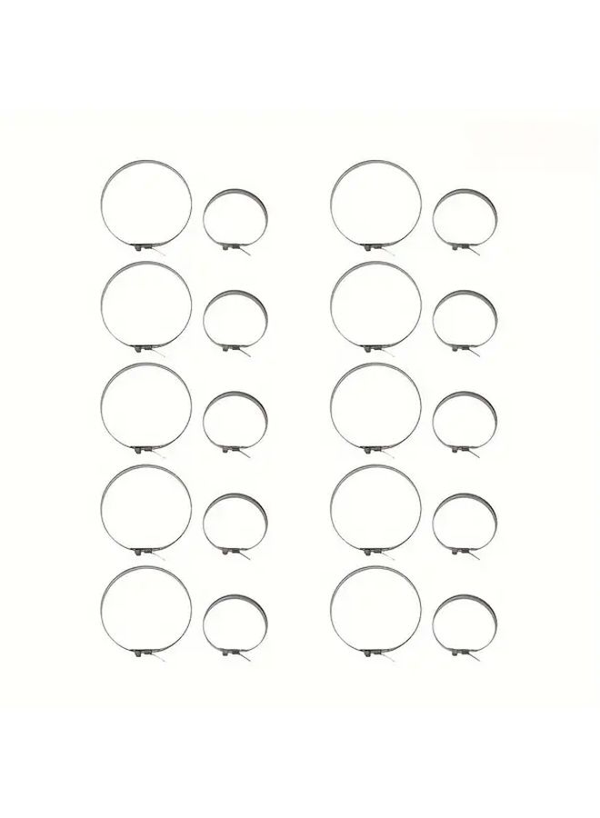 Stainless Steel CV Axle Dust Cover Clamp Kit 10 Pairs for Cars ATV - Image 5