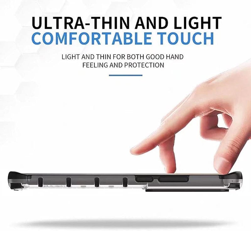 Excefore Case For Xiaomi Poco F5 Pro 5G, Ultra-Thin Silicone Tpu Shockproof Bumper Phone Case Cover, Advanced Air Cushion Drop Protection, Honeycomb Shape White - Image 3