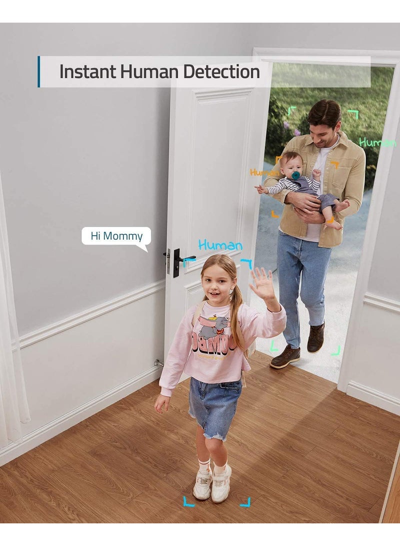 eufy Security 2K Indoor Cam Pan & Tilt, Home Security Indoor Camera, Human and Pet AI, Works with Voice Assistants, Motion Tracking, Night Vision, MicroSD Card Required, HomeBase Not Required - Image 3