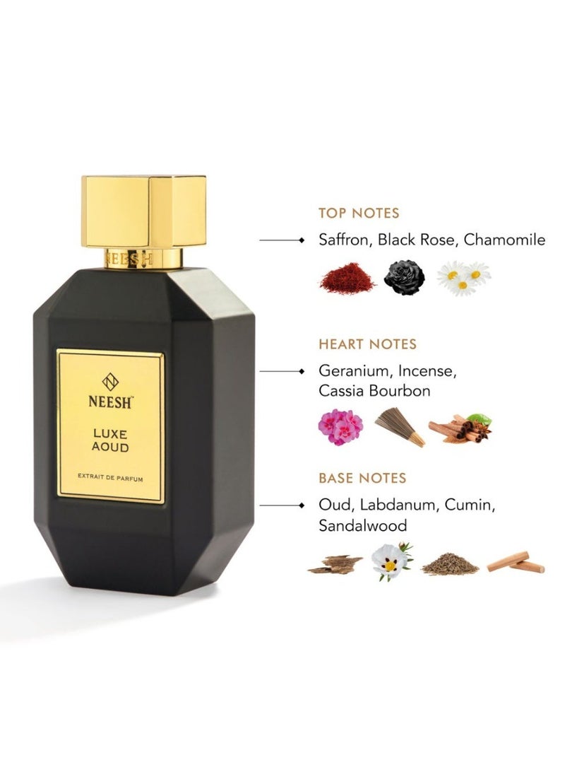 نيش Luxe Aoud (100 مل) - خلاصة عطر (Extrait de Parfum) - عطر رجالي فاخر يدوم طويلاً - Image 3