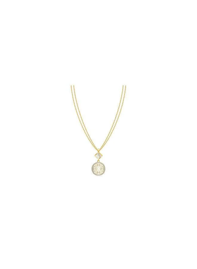 CERRUTI 1881 Arabesque Gold Plated Stainless Steel Pendant Necklace for Women