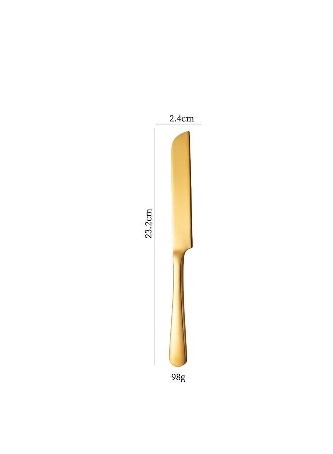 2-Piece Premium Cake Cutting Set, Exquisite Knife and Server with Serrated Design, Includes Cake Knife and Pie Spatula for Pastry, Pizza and Desserts (Gold) - Image 2