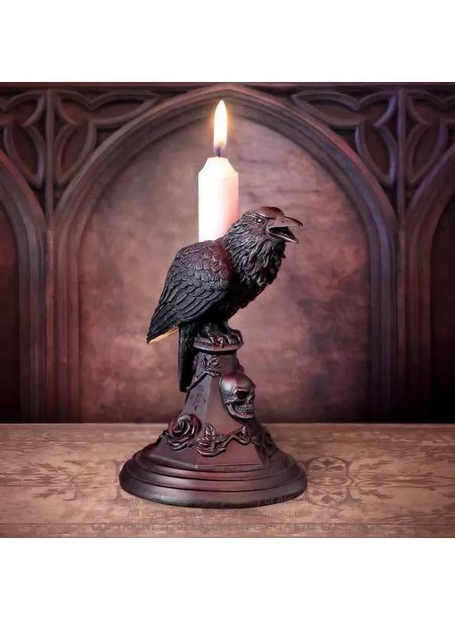 Bluejw New Halloween Owl Special Candle Holder Resin Crafts Ornaments Home Decoration Crafts - Image 4