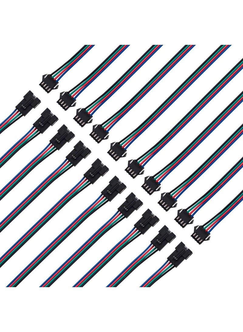 BTF-LIGHTING BTF-LIGHTING 10 Pairs 4pin SM JST 15cm Cable Female/Male connectors for Led Strip RGB 5050 3528 WS2801 APA02 WS2815 WS2813  - Image 5