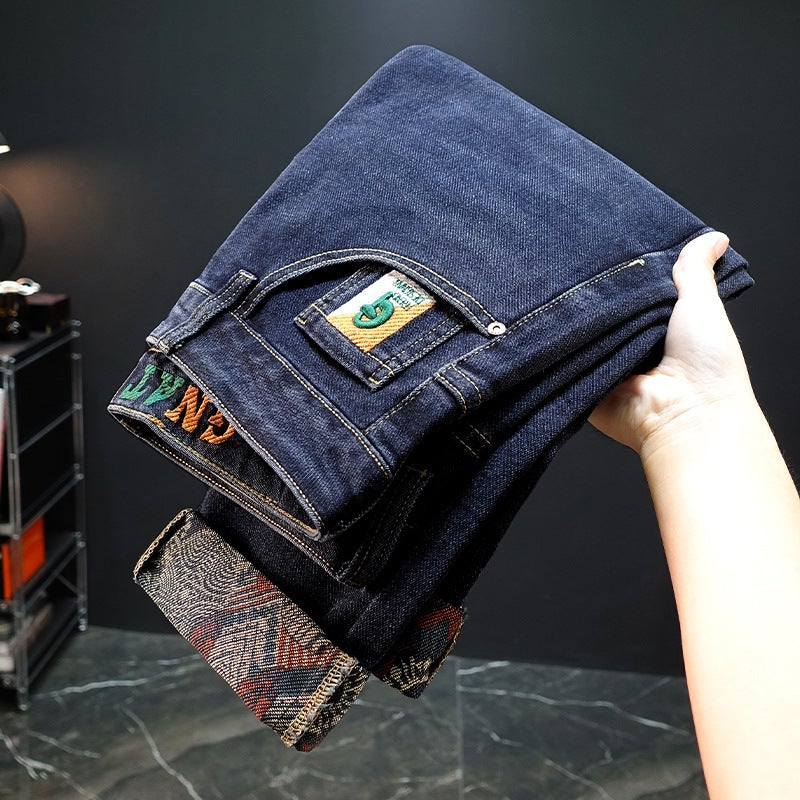 Unisex Classic Denim Jeans Loose Fit Daily Outdoor Wear - Image 4