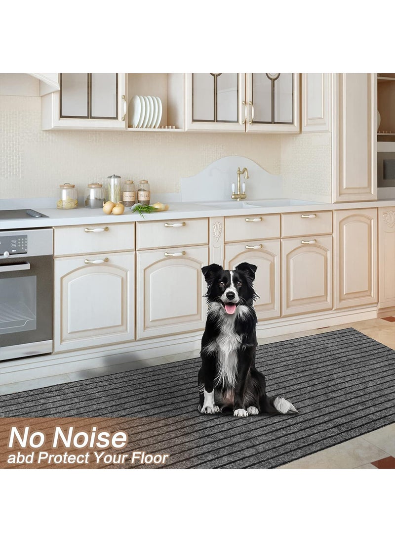 Sharpdo Kitchen Floor Mats Non-Slip and Oil-Proof Carpets, Door Mats, Dirt-Resistant Floor Mats, Easy to Clean 90*160cm  - Image 3