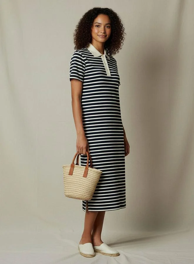 Lee Cooper Lee Cooper Shift Midi Dress with Zip Closure
