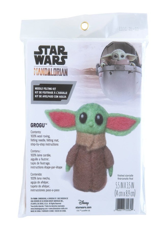 Dimensions Star Wars The Mandalorian Grogu Needle Felting Kit, 5.5" x 3.5", Multicolor - Image 1