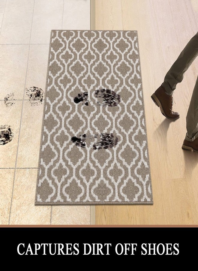 هيبي سجادة باب داخلية من هيبي، مقاس 32 × 48 بوصة، مانعة للانزلاق، سجادة ترحيبية للباب الأمامي، قابلة للغسل، مانعة للأوساخ، سجادة مطبخ منخفضة الارتفاع، سجادة مدخل للكلاب - Image 5