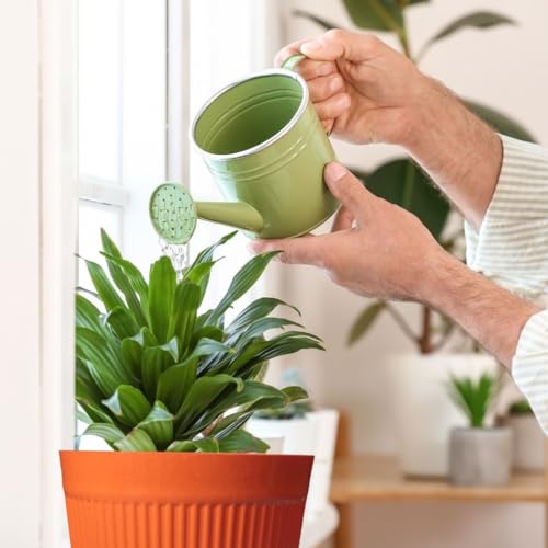IMAGINEA Pack of 6 | 12 inch Flower Pot | Large Decorative Ribbed Planter Pot for Indoor & Outdoor Plants | Premium Plastic Gamla Lightweight, Durable, Planter for Home, Balcony & Garden (Orange) - Image 4