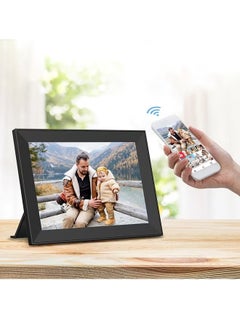 XiuWoo Electronic Digital Photo Frame, 10.1 Inch WIFI Smart Cloud Photo Album, WIFI Slideshow Digital Picture Frame With IPS Touch Screen, Sturdy And Durable Electronic Picture Frame, (1pc, White, 32G)  - Image 2