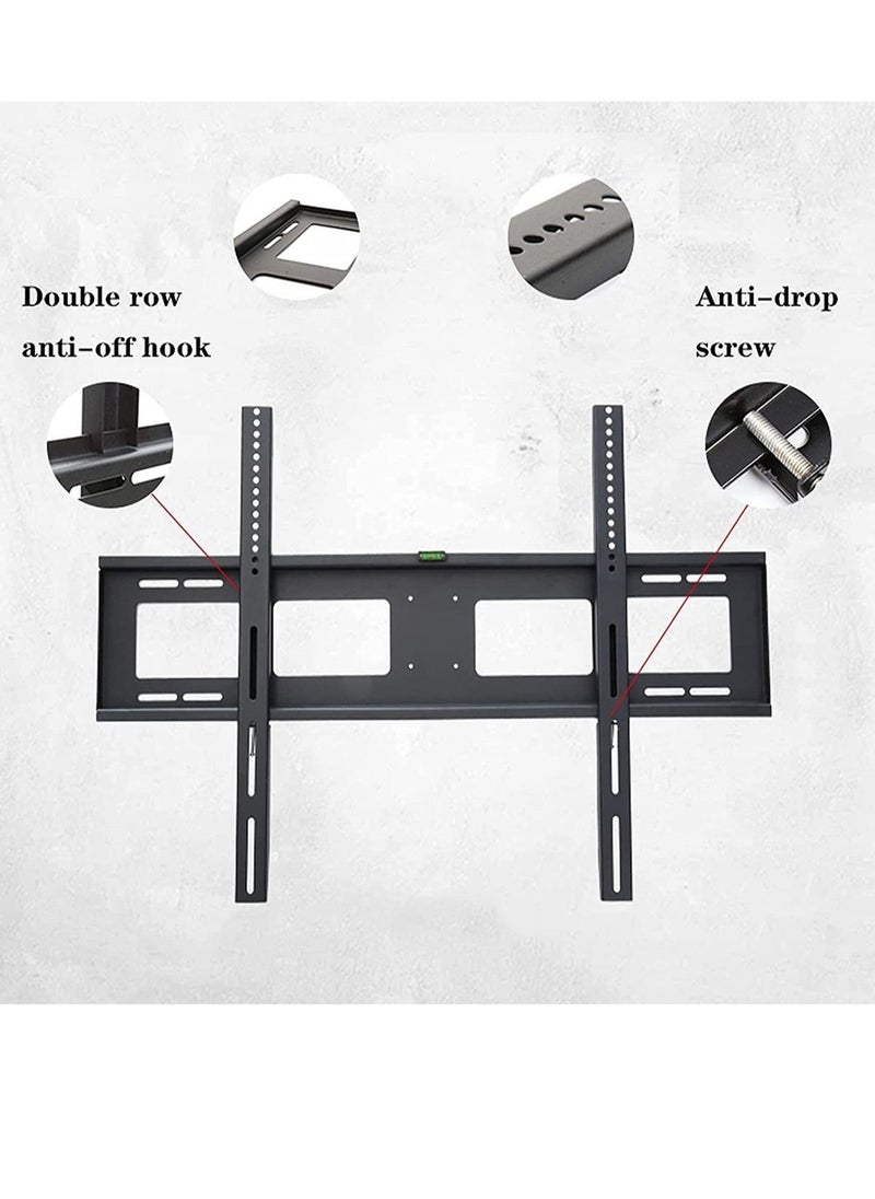 TV Mount Fixed TV Wall Mount Bracket Wall-mounted TV Stand with Spirit Level and Anti-drop Baffle Suitable for Most 60-100 Inch TVs Up to VESA 900x600mm - Image 3