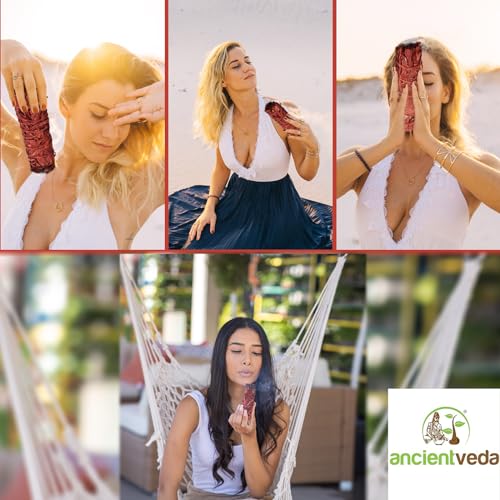 Ancientveda Soul Sticks 4" Dragons Blood Sage Sticks 3 Pack with Starter Guide | Floral Organic Sage for House Cleansing and Evil Spirits Cleanse, Big Smudge Sticks Bundle for Yoga Meditation Healing Rituals - Image 4