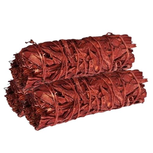 Ancientveda Soul Sticks 4" Dragons Blood Sage Sticks 3 Pack with Starter Guide | Floral Organic Sage for House Cleansing and Evil Spirits Cleanse, Big Smudge Sticks Bundle for Yoga Meditation Healing Rituals - Image 1