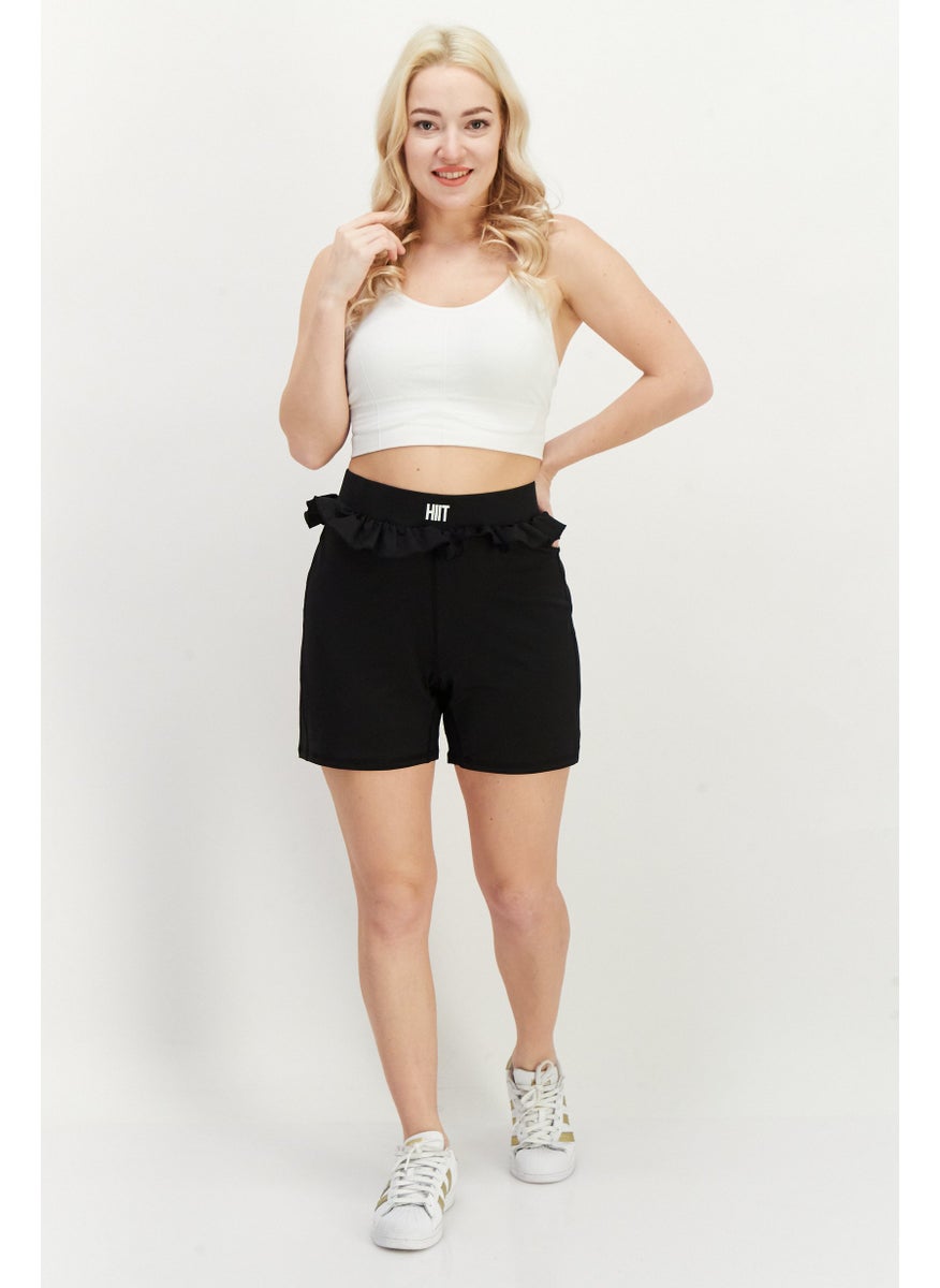 Women Ruffle Basic Shorts, Black - pzsku/Z4A653C0D57F0926C441AZ/45/_/1739801829/41d7a3c3-9f38-4cf4-9bd0-9807726425eb