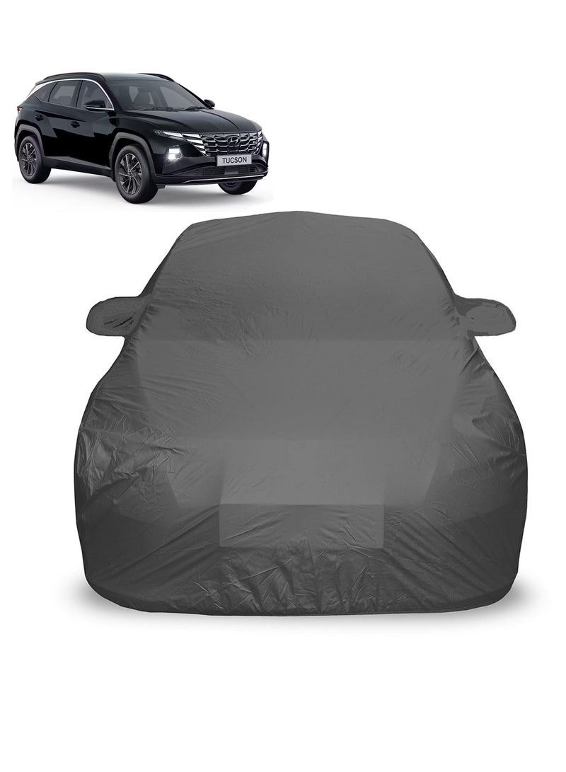 AGC Car Cover for Hyundai Tucson – Waterproof, Dustproof, UV & Heat Resistant, All-Weather Outdoor Protection with Mirror Pockets, Elastic Corners, Triple Stitched, Scratch & Rust Prevention, Lightweight, Machine Washable, Easy to Install & Store - Image 2