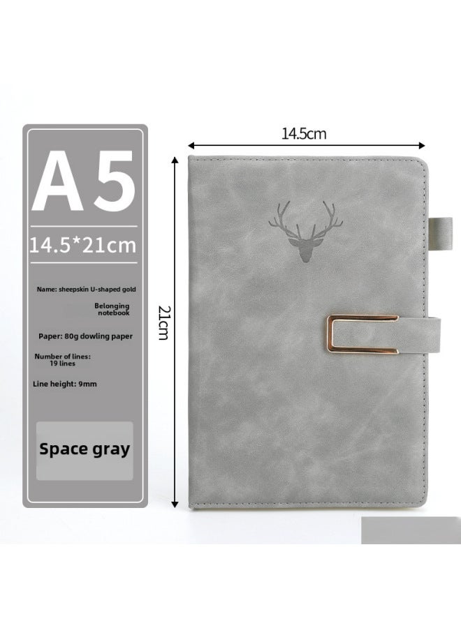 Enterprise A5 Notebook Imitation Belt Buckle B5 Notebook Notebook Business Office Notepad Gift Suit - Image 1