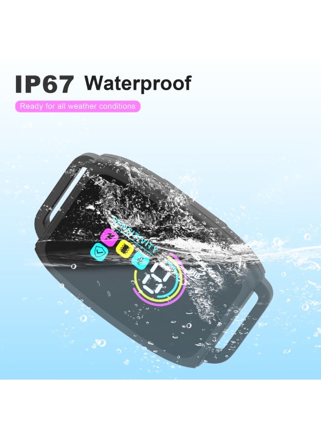 يلا جوي طوق مقاوم للماء بمعيار IP67 لمنع نباح الكلاب، طوق مضاد للنباح مع 8 مستويات حساسية قابلة للتعديل، طوق تدريب يصدر صوت تنبيه واهتزاز للكلاب الكبيرة والمتوسطة والصغيرة (أسود) - Image 5