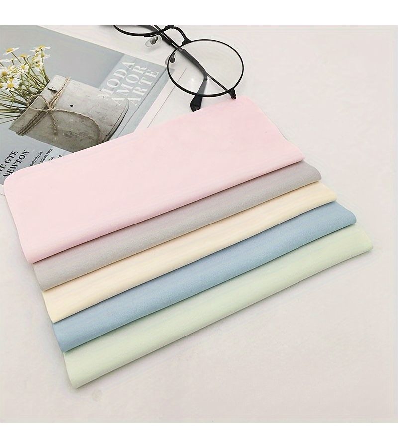 12 Pcs Ultra Fine Fiber Microfiber Mix Colors Cleaning Cloths Scratch Resistant Anti Static Soft For Glasses Camera Lens Microscope Telescope Screen Reusable Home Cleaning Supplies - Image 5