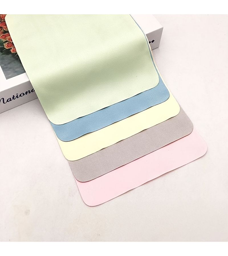 12 Pcs Ultra Fine Fiber Microfiber Mix Colors Cleaning Cloths Scratch Resistant Anti Static Soft For Glasses Camera Lens Microscope Telescope Screen Reusable Home Cleaning Supplies - Image 4