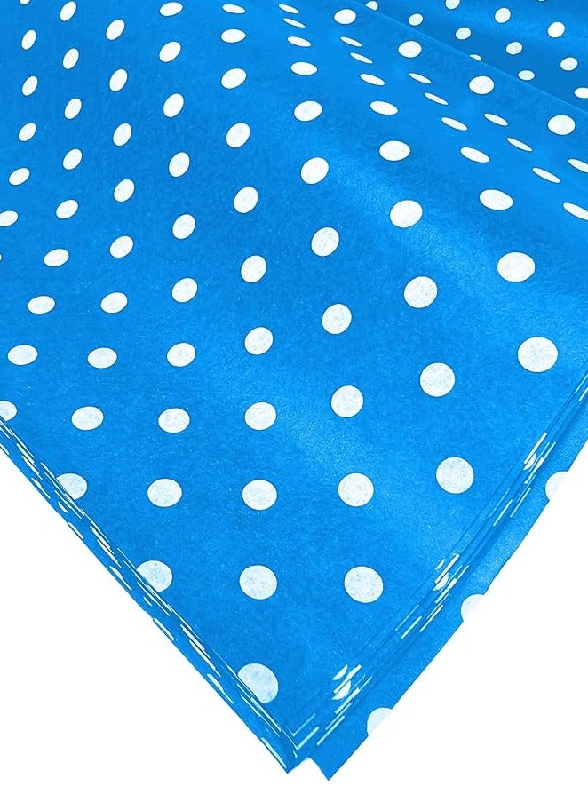 Terabyte CREPE PAPER SINGLE HOLD POLKA DOT BLUE - Image 2