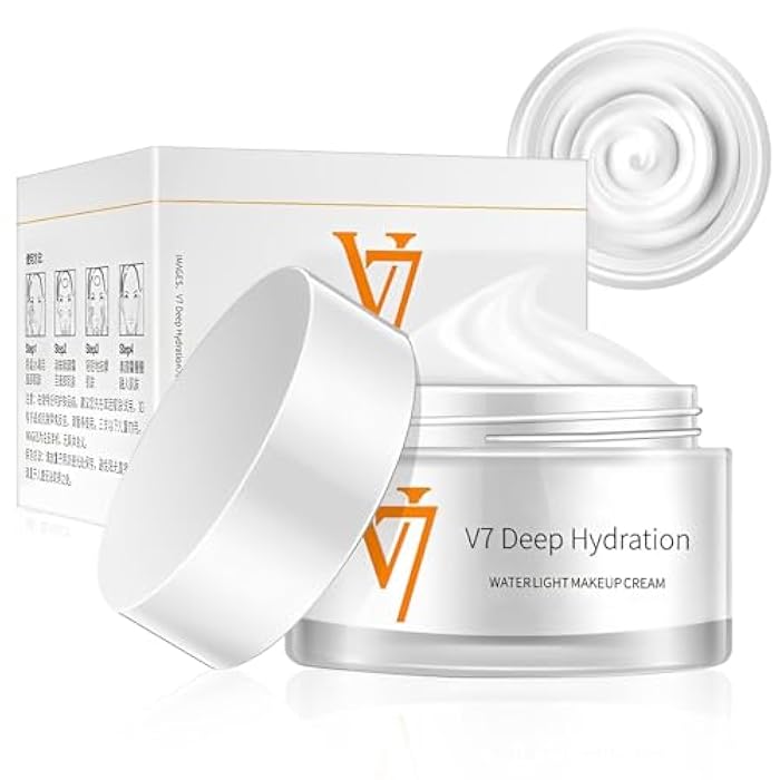 Rednow Moisturizing Cream,V7 Deep Hydration Waterlight Makeup Creams, V7 Korea Cream Face Moisturizer for All Skin Type,Natural Cream Young Skin Water(1 PC) - Image 1