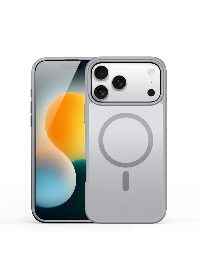 DUX DUCIS Yind Series Cover for the iPhone 17 Pro mobile phone a slim, TPU Hybrid PC cover MagSafe made of TPU, polycarbonate silicone - Grey - Image 1