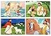 MoinKidz Bible Puzzles Kids 4in1 Wooden Puzzles in Box Religious Christian Toys for Toddlers Christmas Puzzle for Kids Jesus Walks on Water Jesus with Children Lost Lamb New Testament - Image 2