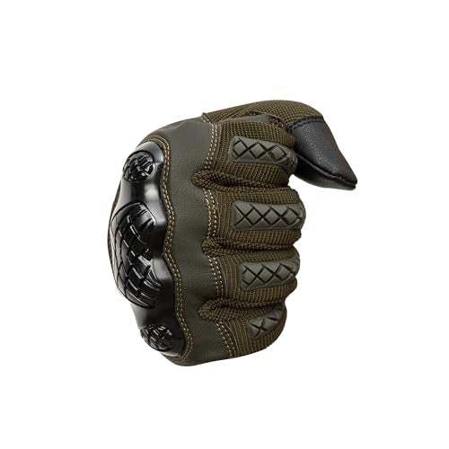 Alpine Swiss Men's Tactical Motorcycle Gloves Hard Knuckle Protective Outdoor Gloves for Riding Cycling Hunting Paintball OLV M - Image 2