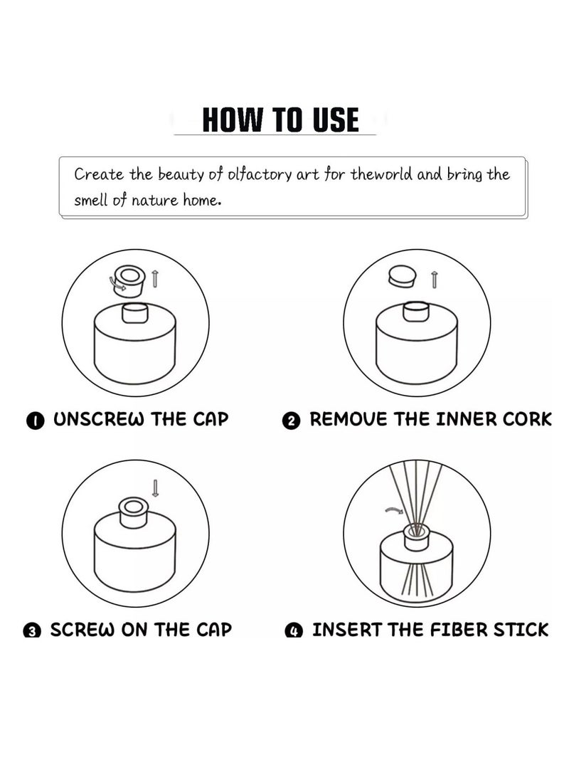 سان هان مجموعة معطرات جو من القصب ٥٠ مل: معطرات جو من مزيج هيلتون، معطرات جو من مزيج الفريزيا، زيت عطري، للمنزل، غرفة النوم، الحمام، المكتب (تركيز ١٠٪) - Image 5