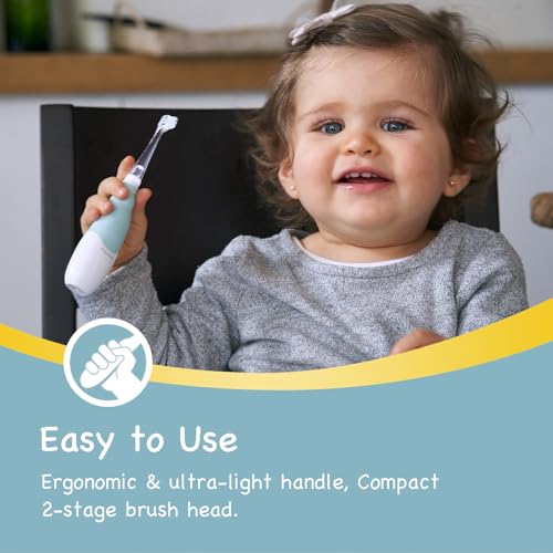 Papablic BabyHandy 2-Stage Baby Sonic Electric Toothbrush for Babies and Toddlers Ages 0-3 Years - Image 5