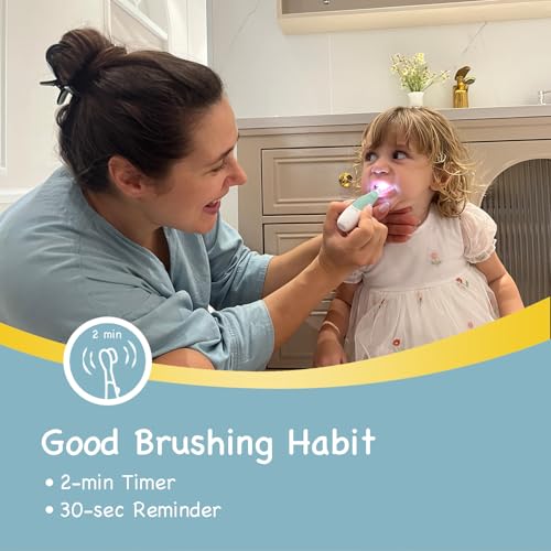 Papablic BabyHandy 2-Stage Baby Sonic Electric Toothbrush for Babies and Toddlers Ages 0-3 Years - Image 4