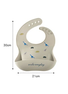 Muslin Tree 2-Piece Waterproof Silicone Baby Bibs  - Image 2