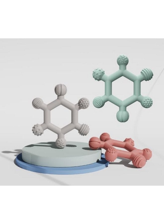 PandaEar 3 Pack Baby Teething Toys for Toddler Infant Newborn 0-6 Months, Baby Chew Toys 6 to 12 Months, Silicone Baby Teether BPA Free, Soft and Textured Ring Teether Soothing Teething Pain Relief - Image 5