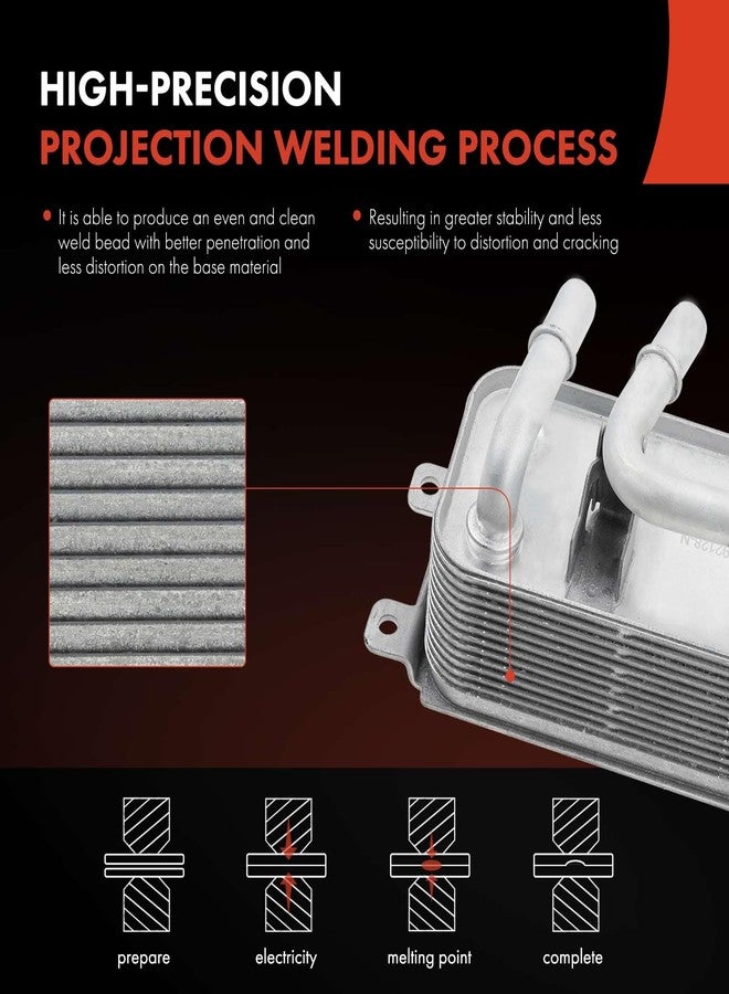 أ-بريميوم مبرد زيت ناقل الحركة A-Premium متوافق مع سيارات BMW 525i و530i و545i و645Ci موديلات 2004-2005، و745i و745Li موديلات 2002-2005، بمحركات 6 أسطوانات سعة 2.5 لتر و3.0 لتر، ومحرك V8 سعة 4.4 لتر. - Image 4